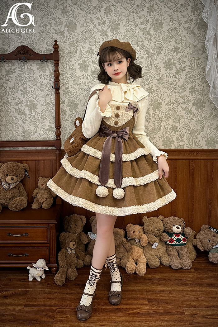 【受注予約~10/18】Gingerbread Bear ニット【Alice Girl】