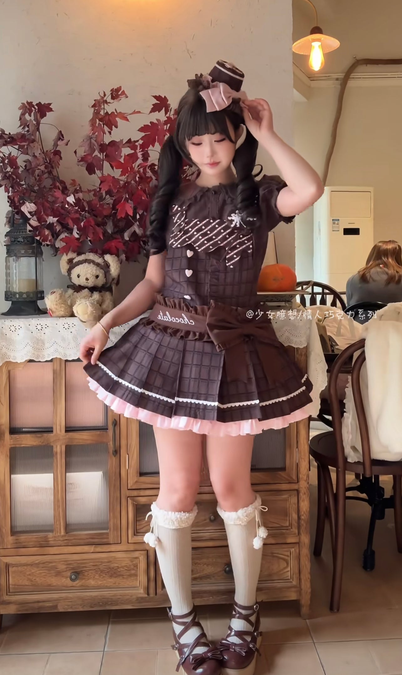 【受注予約~11/27】Chocolate Heart サロペット【少女臆想】