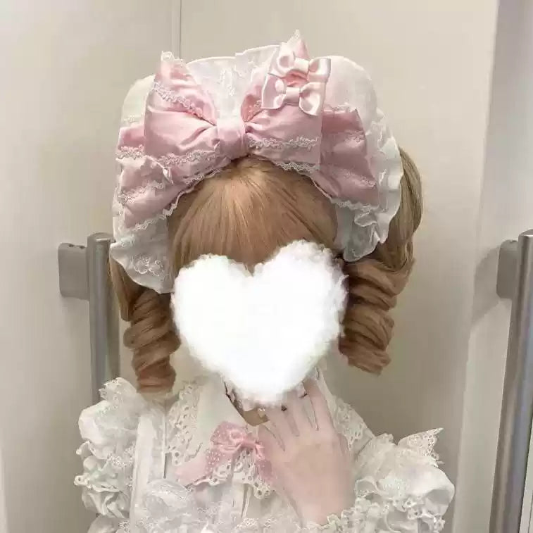 【受注予約~1/5】Princess Bear ケープ・ヘアアクセサリー(ホワイト×レッド)【Discovering Treasures Studio】