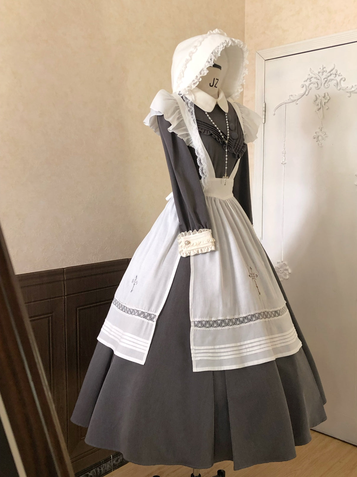 【受注予約~12/18】Lady Bird エプロン・ボンネット【sara bell】