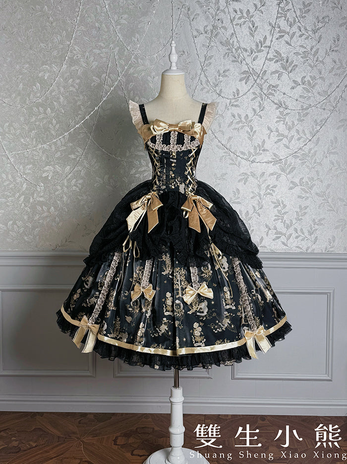 【受注予約~9/11】Gilded Dream ジャンパースカート【双生小熊】