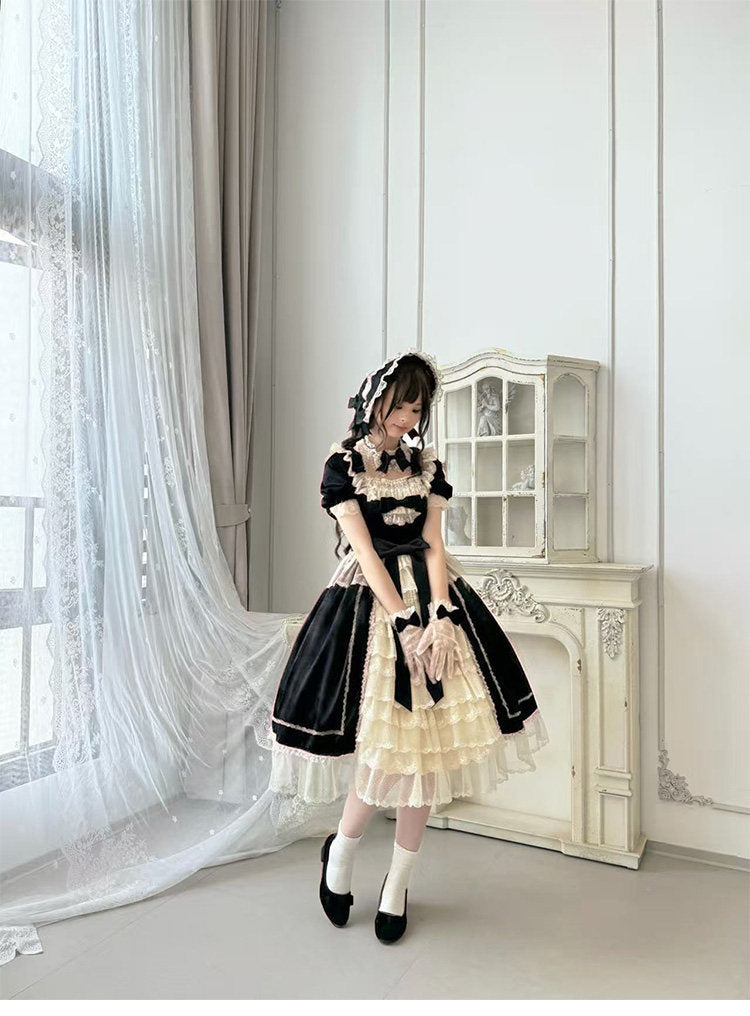 【受注予約~6/18】金百合の春 ワンピース【Beleganty】