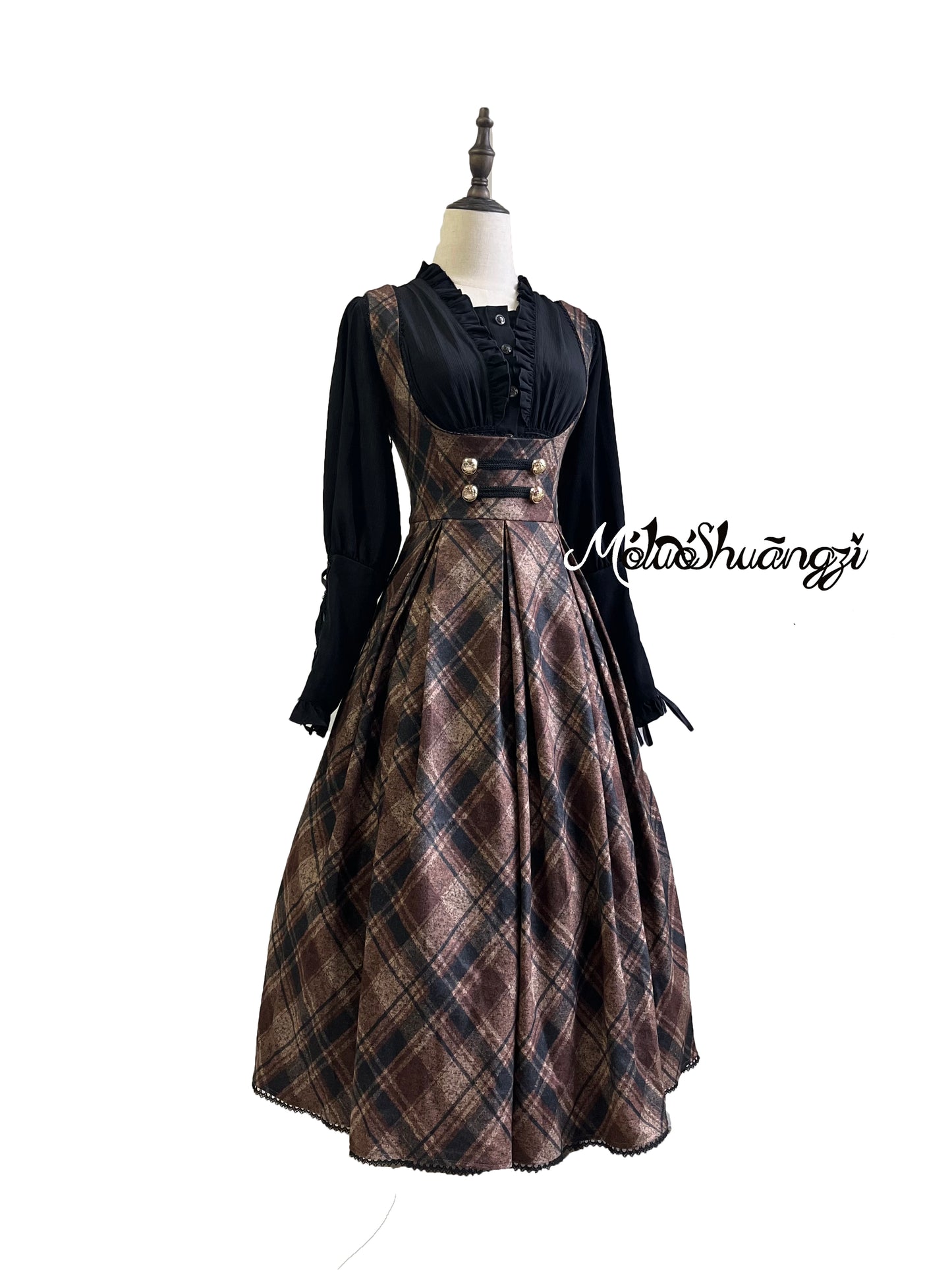 【受注予約~9/10】夕暮れの図書室 ジャンパースカート【摩罗双子】