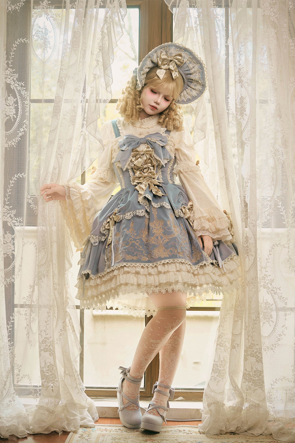 【受注予約~9/16】Candle Doll ジャンパースカート【Bramble Rose】