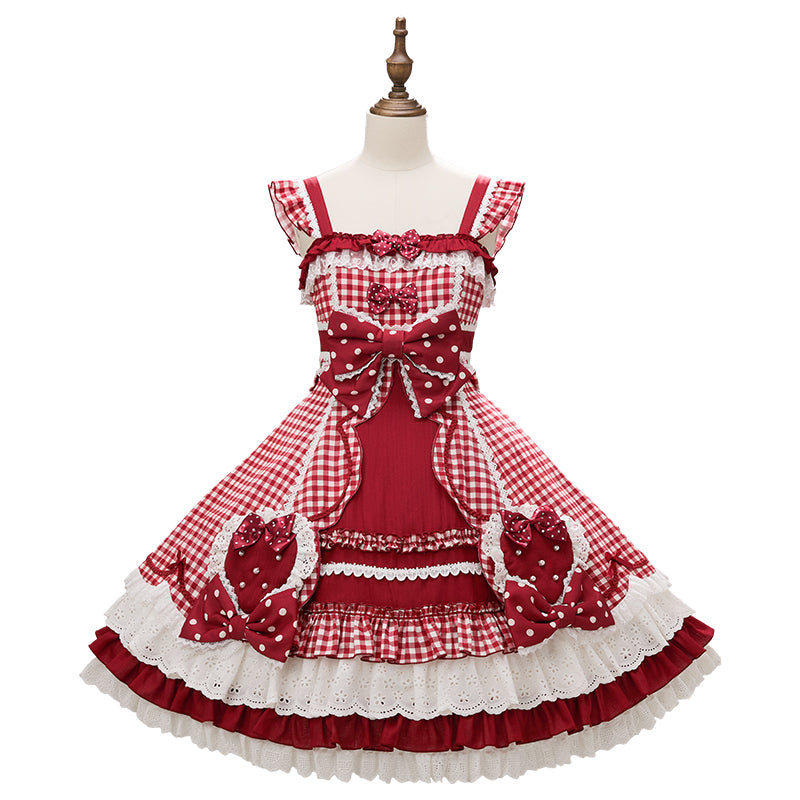 【受注予約~8/28】Strawberry momo Party ジャンパースカート【仲夏物語】