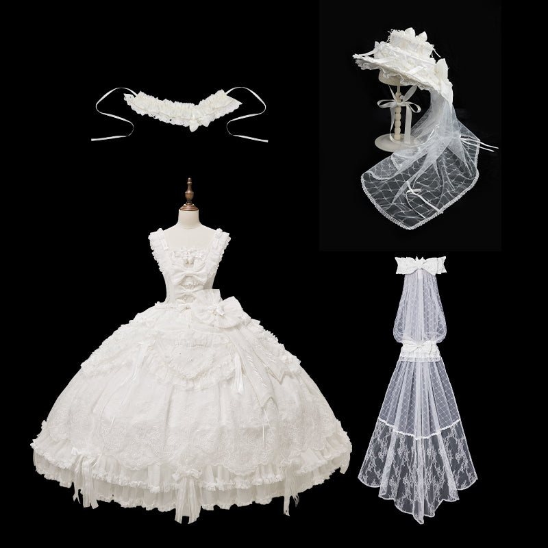 【受注予約~8/28】Strawberry momo Party ジャンパースカートセット(ウェディングver.)【仲夏物語】