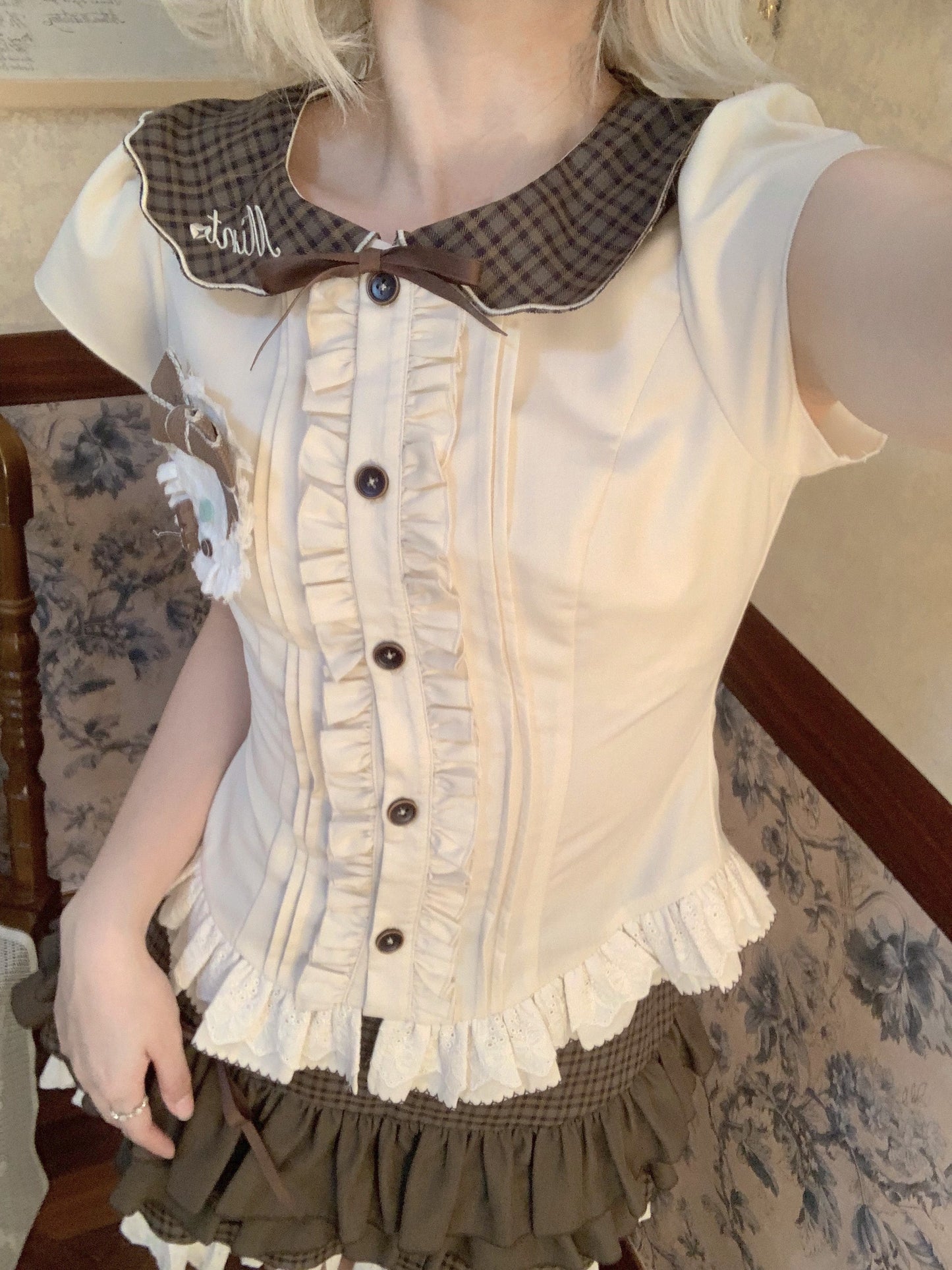 チョコレート ブラウス・スカート【甜蜜梦境】