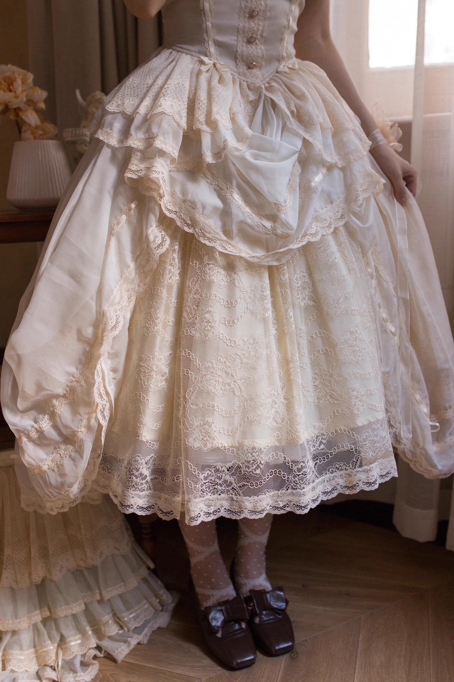 【受注予約~6/5】Midsummer Dance スカート【Flower Bouquet】