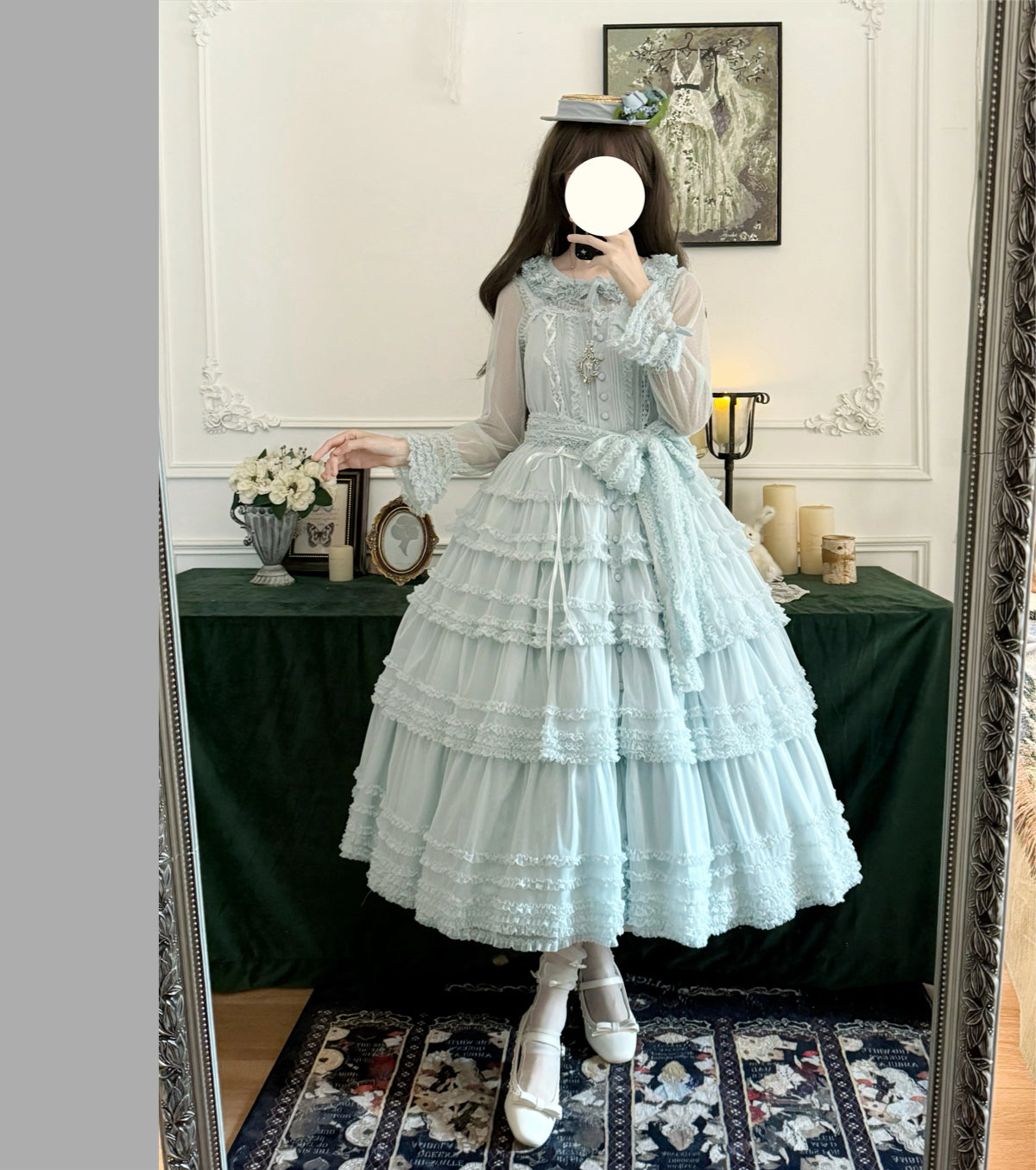 【受注予約~12/24】Lillian's Summer ジャンパースカート(タイプ1・ロング丈)【Spring Flower Language】