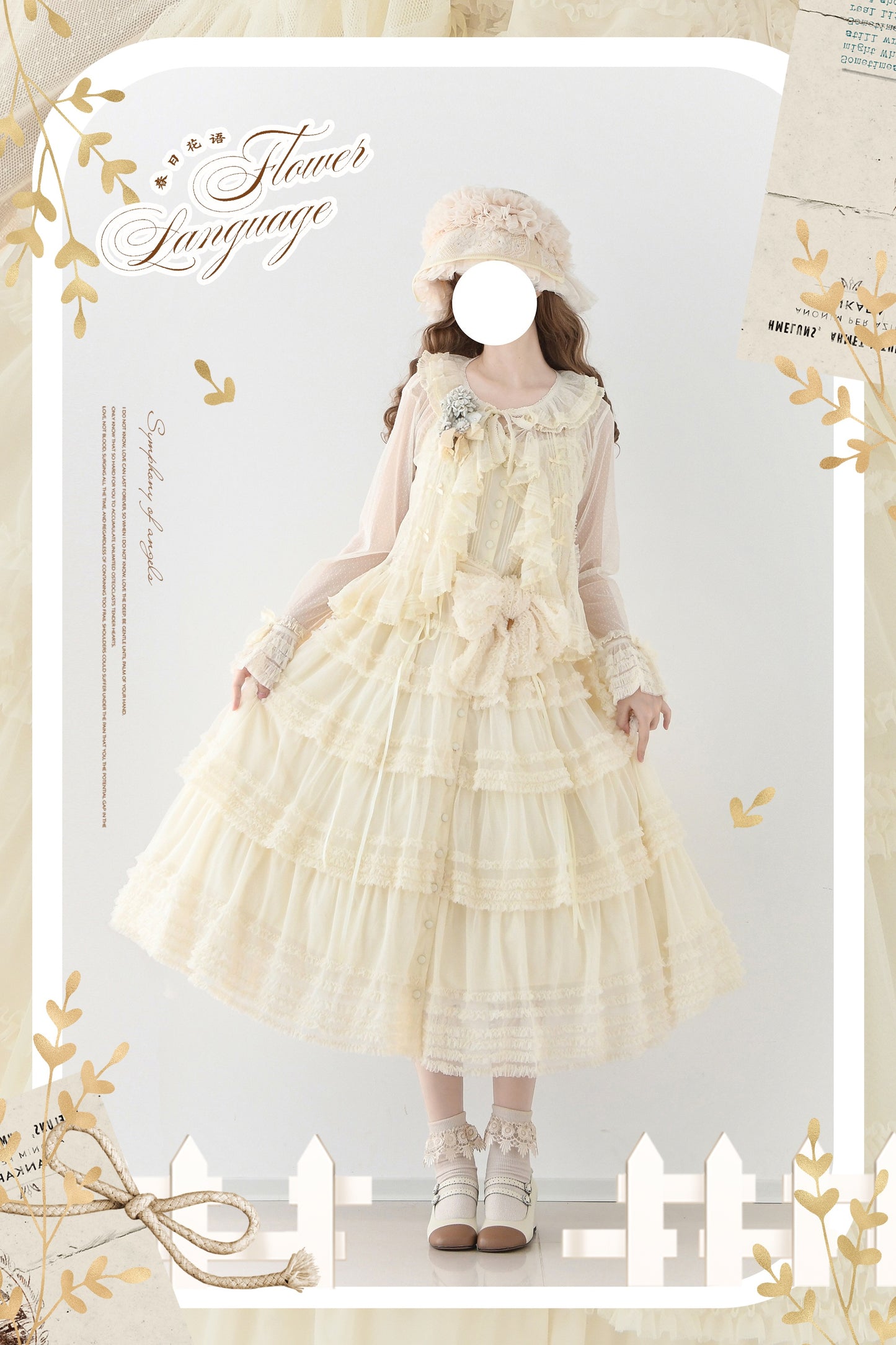 【受注予約~12/24】Lillian's Summer ジャンパースカート(タイプ2・ロング丈)【Spring Flower Language】