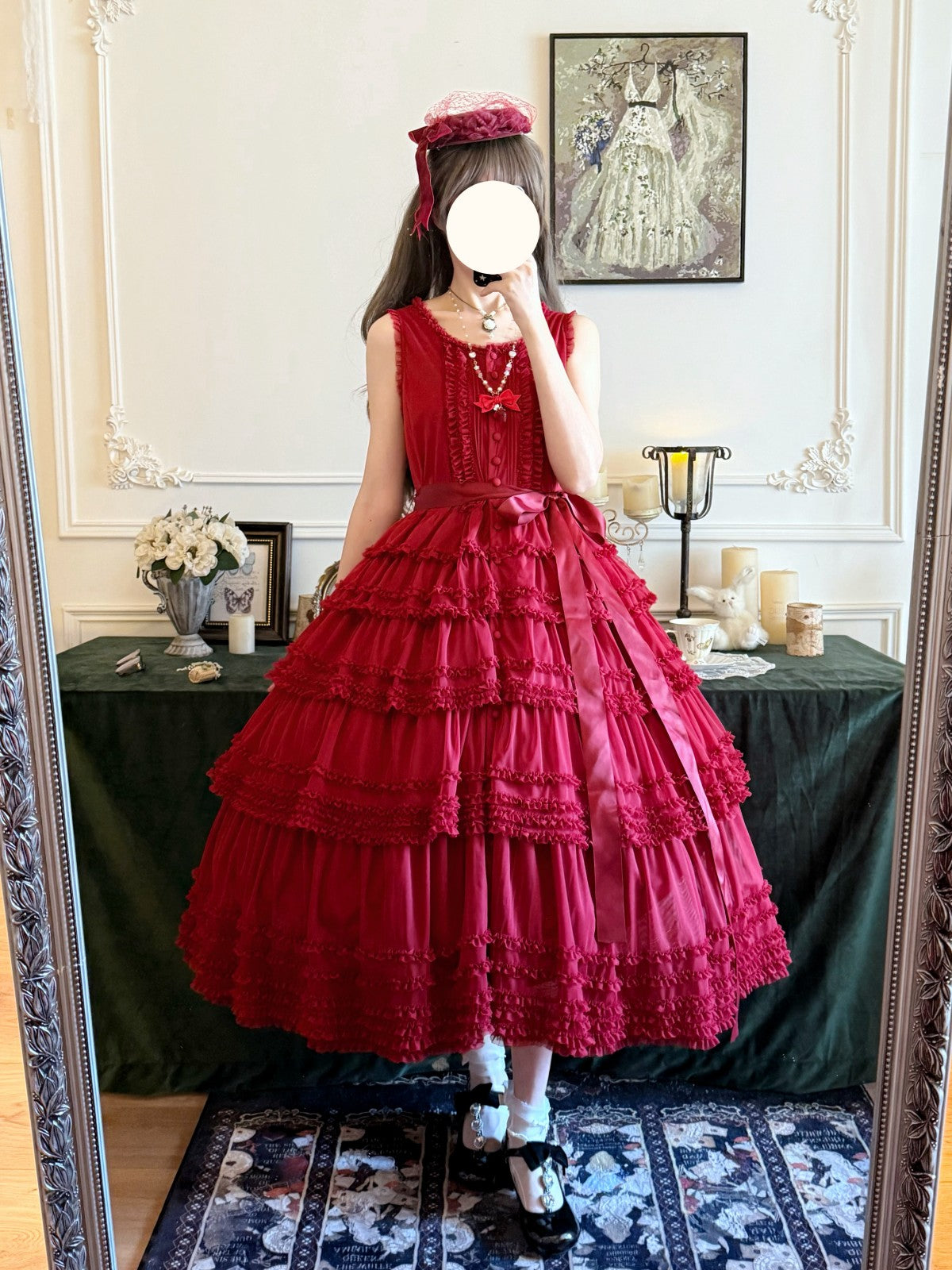 【受注予約~12/24】Lillian's Summer ジャンパースカート(タイプ2・ショート丈)【Spring Flower Language】