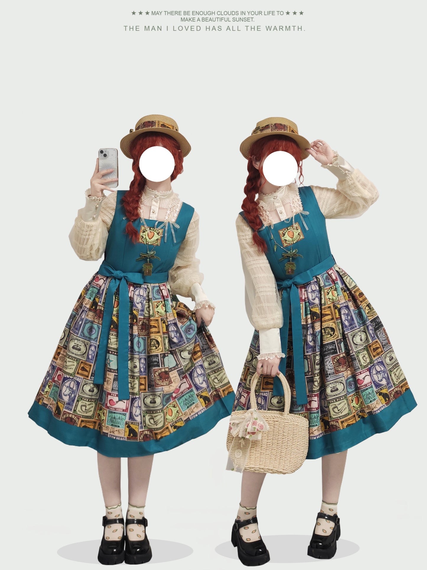 Antique Labels ジャンパースカート【Miss Cube】