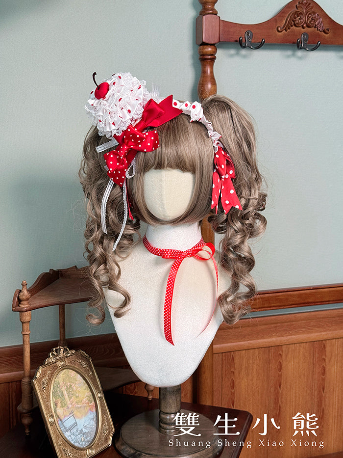 【受注予約~9/25】Eat Cake アクセサリー【双生小熊】