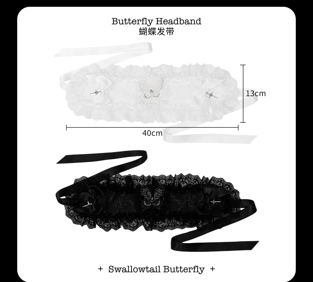 【受注予約~10/12】Swallowtail Butterfly アクセサリー【魔女贩售】