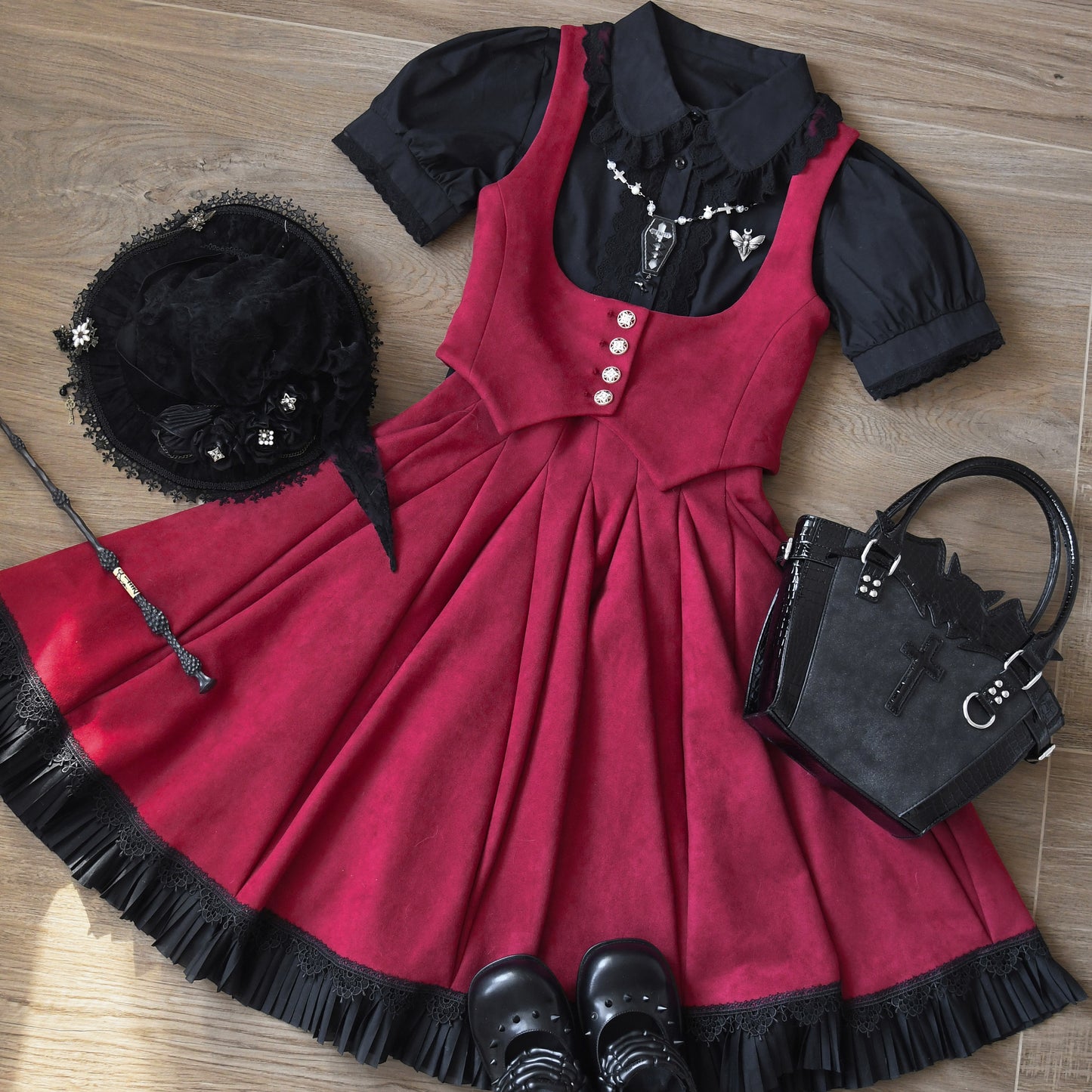 Lily 丸襟半袖ブラウス【MIST】