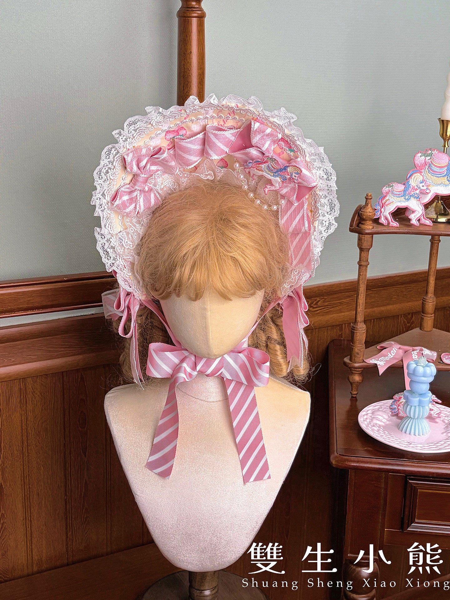 【受注予約~4/27】Pastel Macarons アクセサリー【双生小熊】