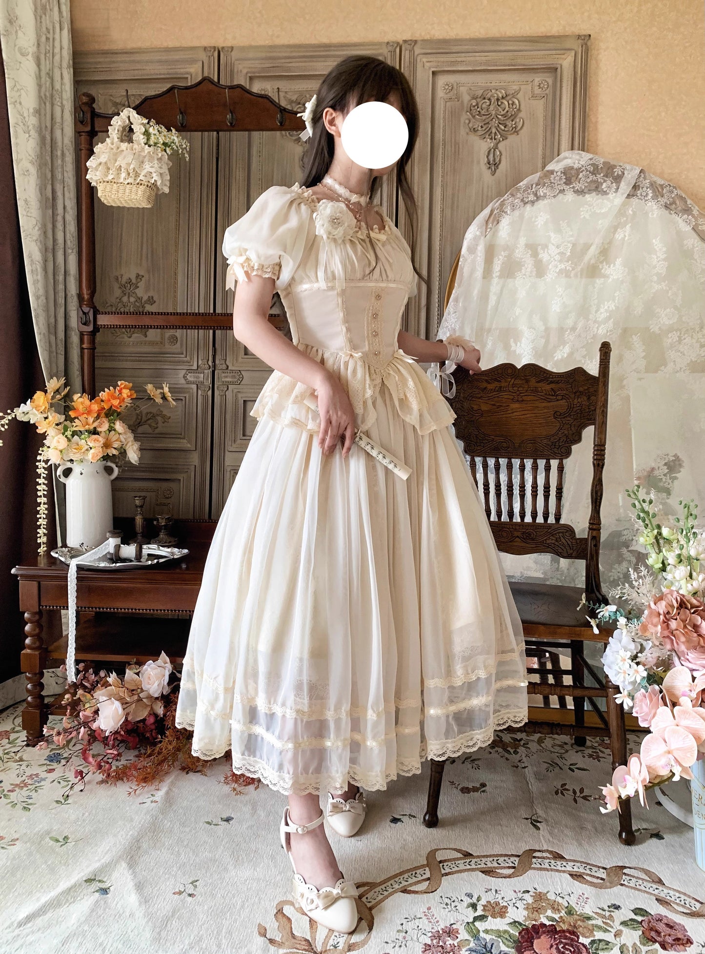 【受注予約~6/5】Midsummer Dance スカート【Flower Bouquet】