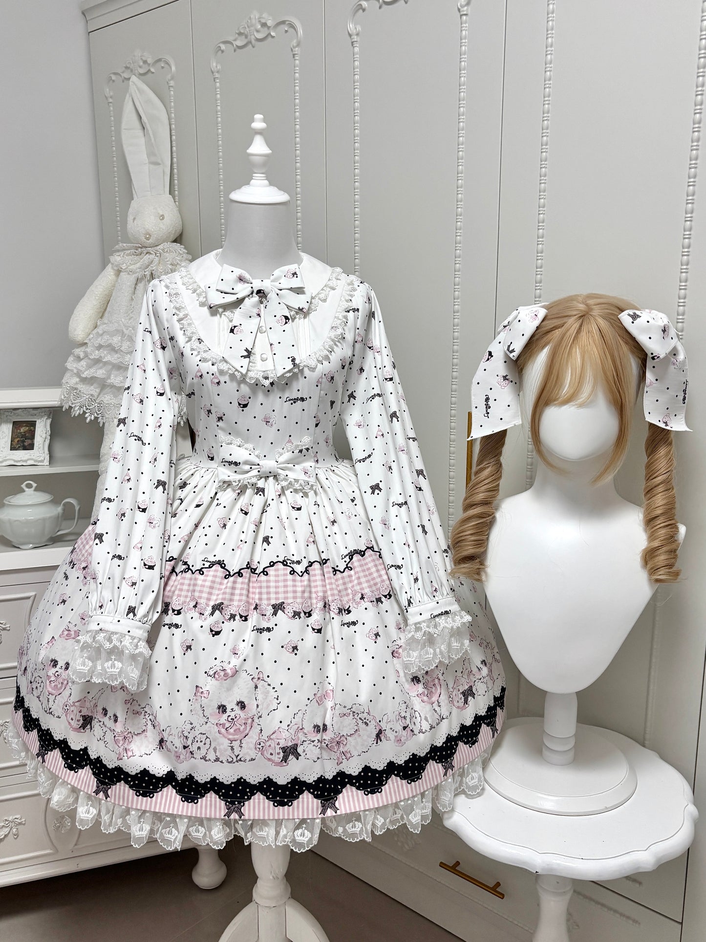 【受注予約~11/18】Polka Dot Puppy アクセサリー【兔果芋園】