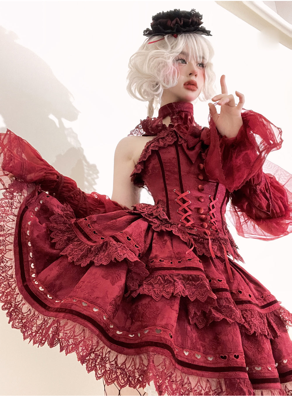 Lunar Eclipse Magic 手袖・胸飾り【Black Swan】