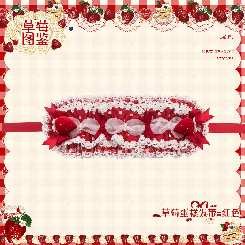 【受注予約~11/18】Strawberry Cake Illustration アクセサリー【花与珍珠匣】