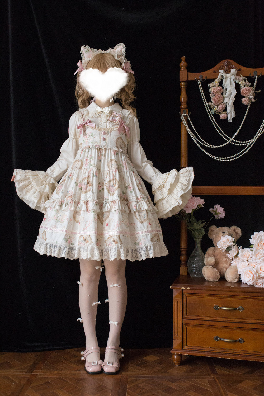 【受注予約~3/5】Victoria Cat ジャンパースカート(タイプ2) 【Moon River】