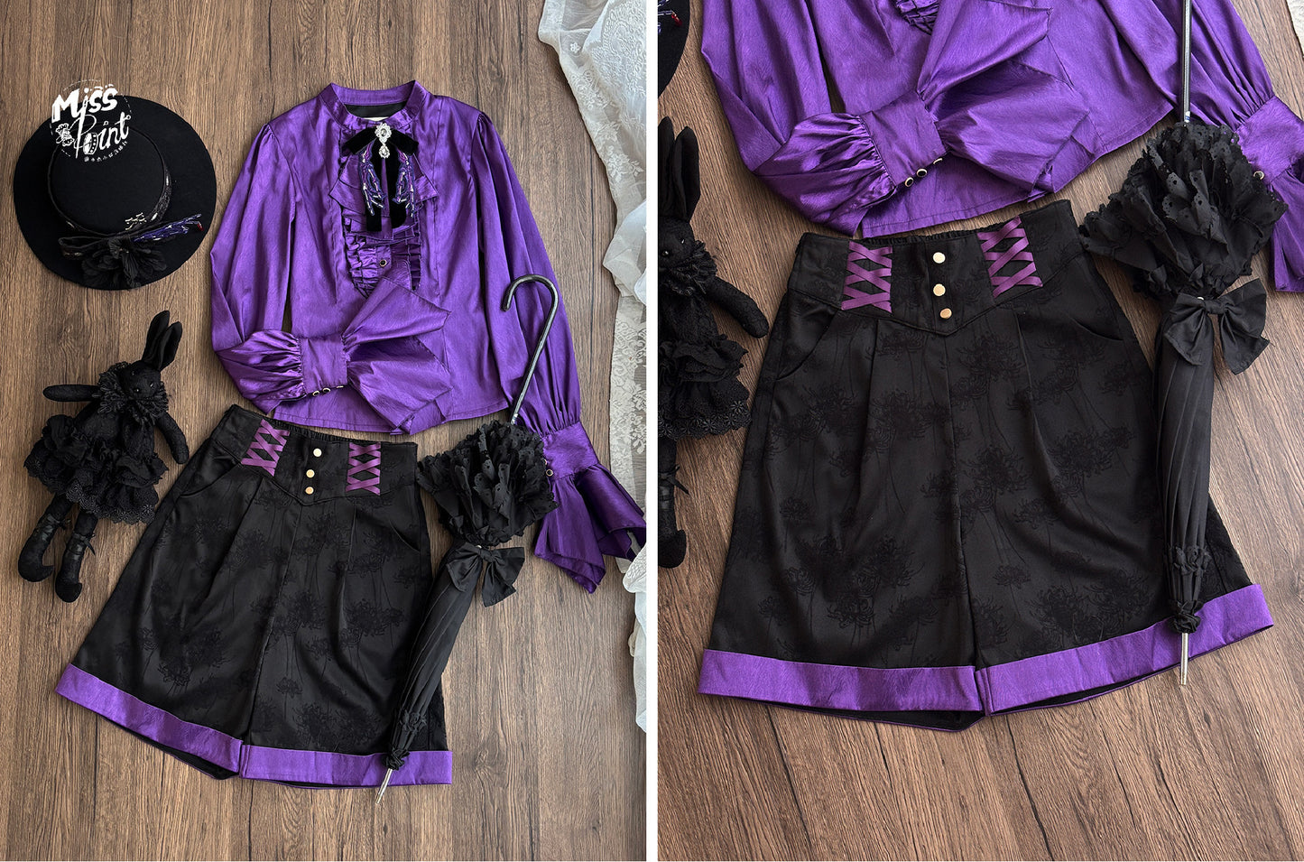 【受注予約~2/24】Returning on a Moonlit Night パンツ【Miss Point】