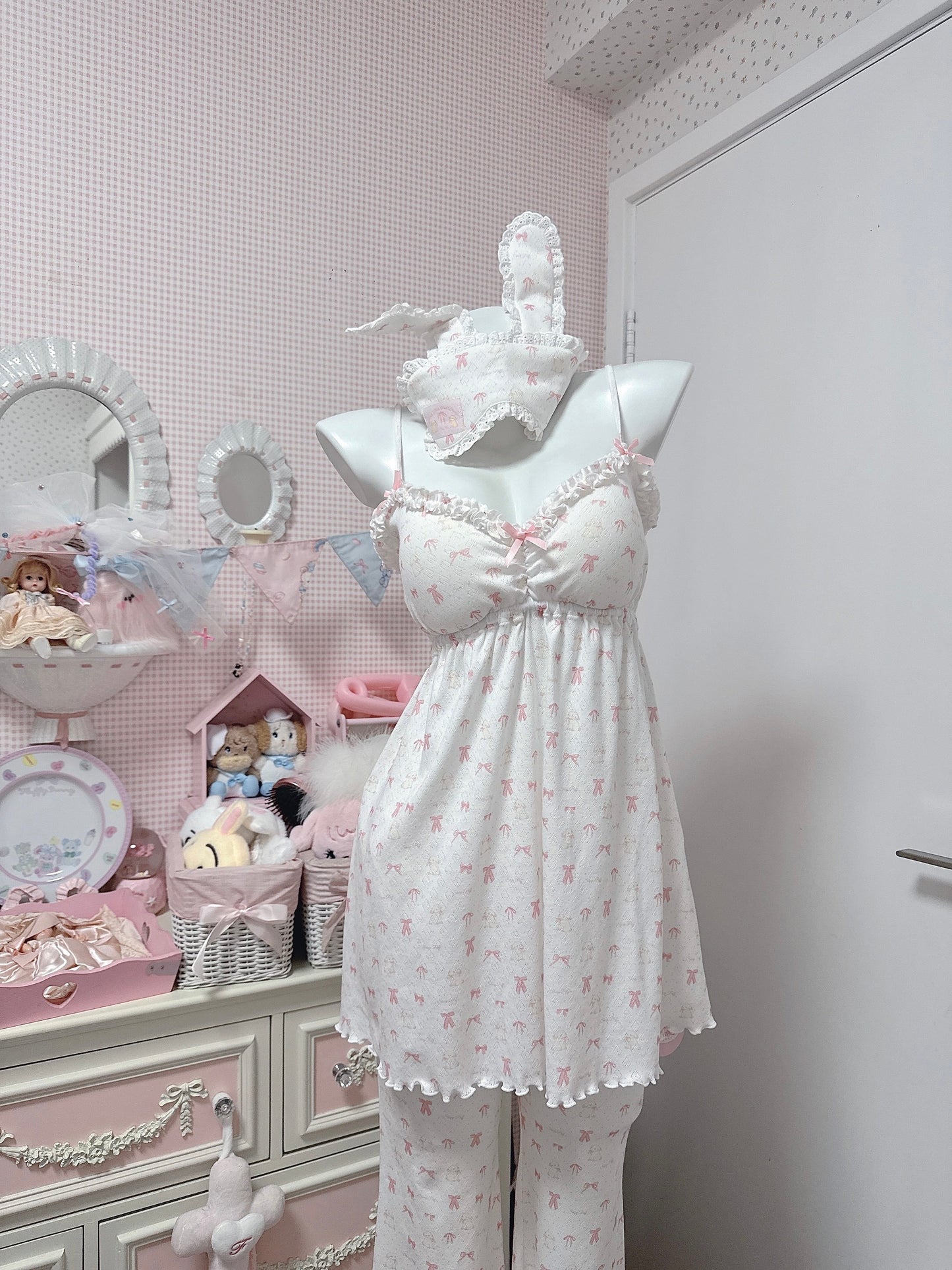 リボンナイトウェア【Sheep Puff】