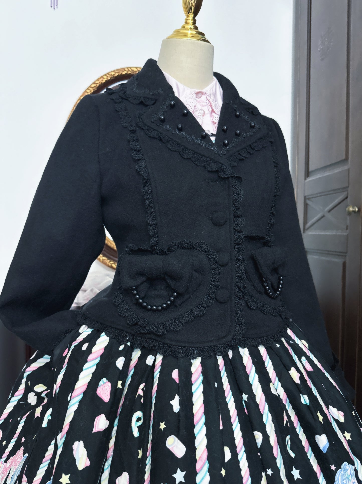 【受注予約~11/17】Snow Pearl ショートコート【黄桃湯園】