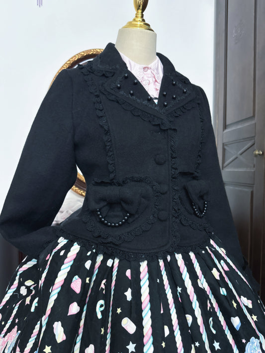 【受注予約~11/17】Snow Pearl ショートコート【黄桃湯園】