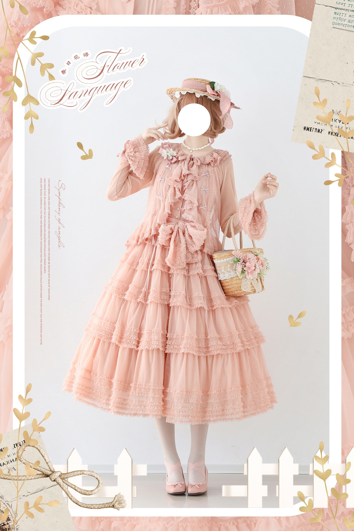 【受注予約~12/24】Lillian's Summer ジャンパースカート(タイプ2・ショート丈)【Spring Flower Language】