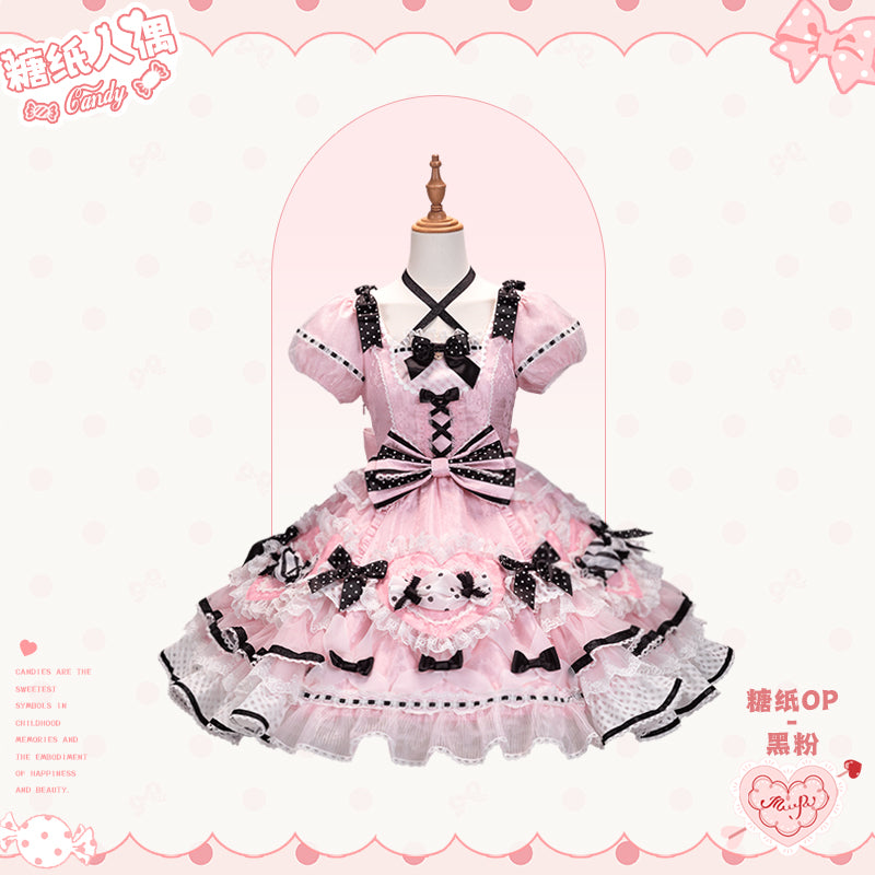 【受注予約~12/8】Candy Wrapper ワンピース【花与珍珠匣】