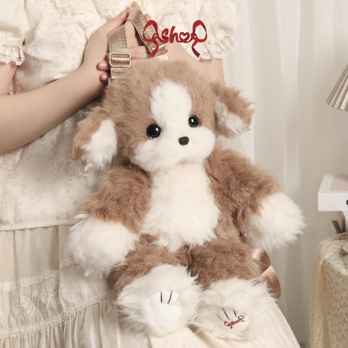 【受注予約~10/5】Twin Puppy ぬいぐるみ・バッグ【QSHOP】