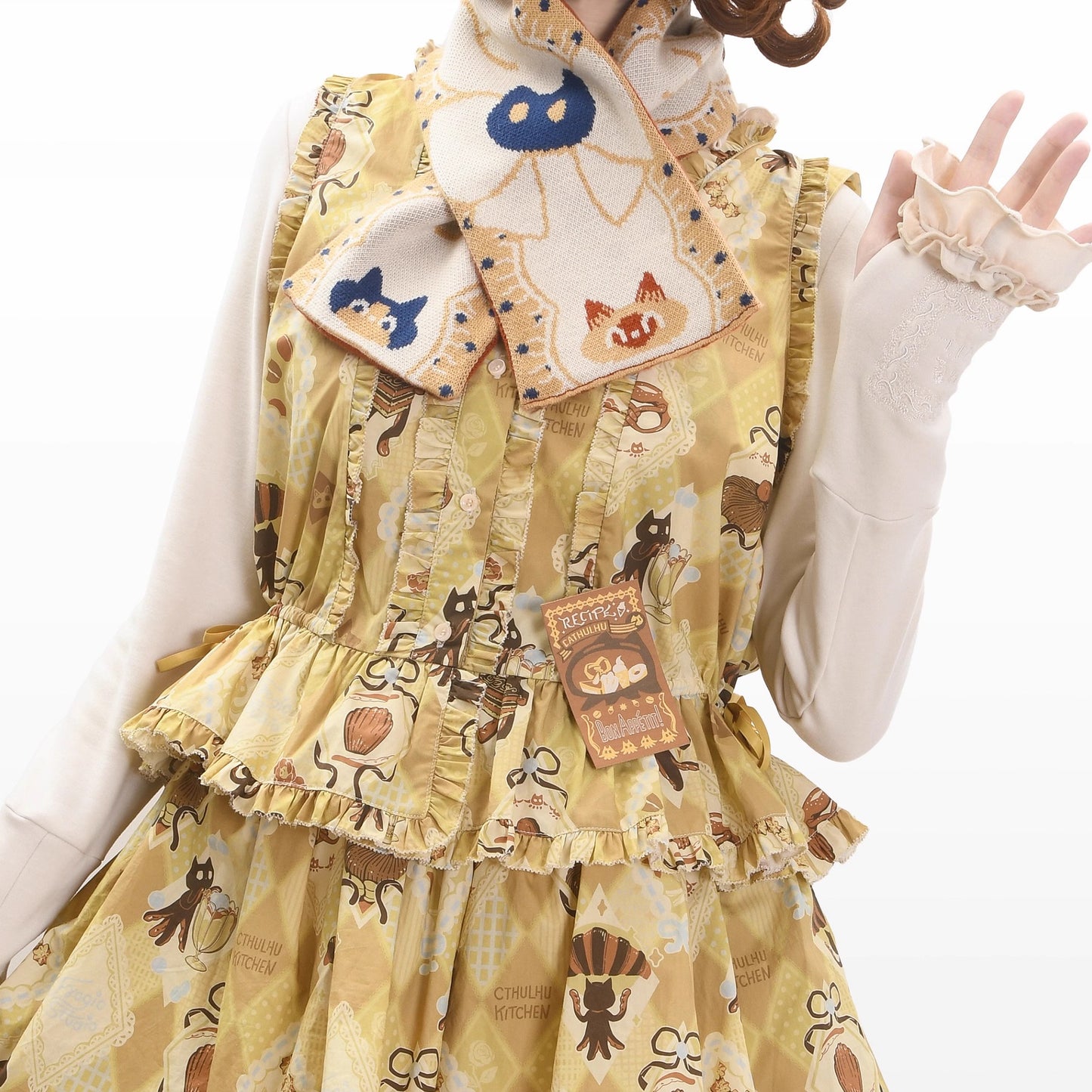 Cat Afternoon Tea ノースリーブトップス【FrogicStudio】