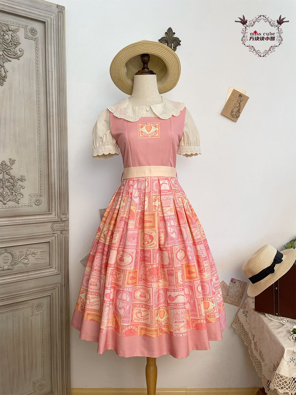 Antique Labels ジャンパースカート【Miss Cube】