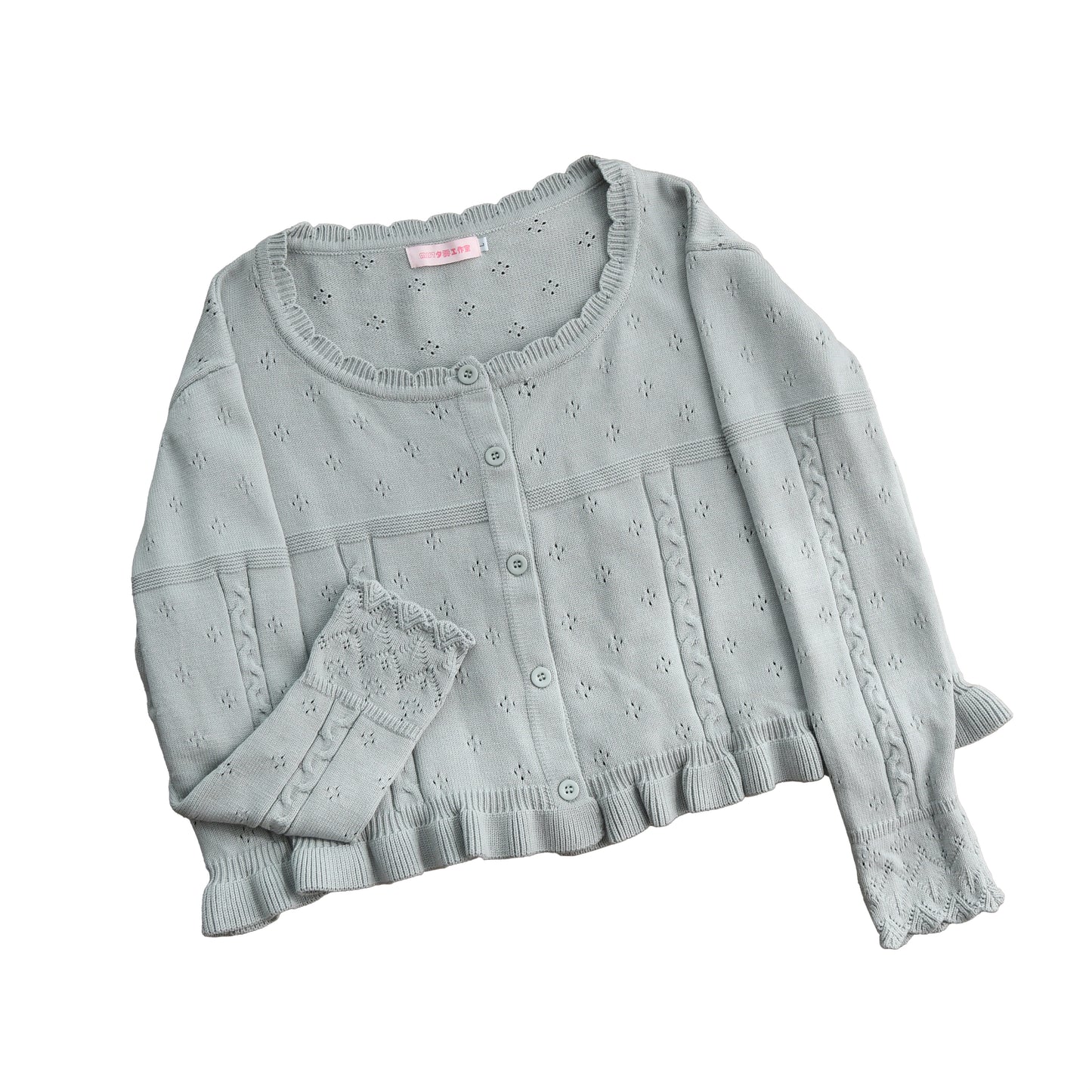 ラウンドネックニットトップス【MIST】