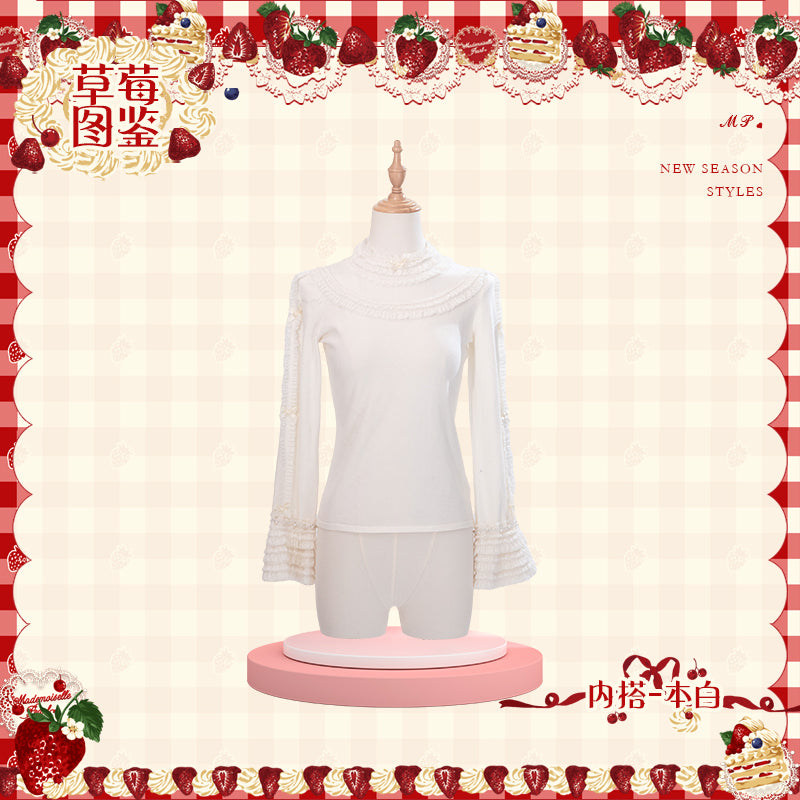 【受注予約~11/18】Strawberry Cake Illustration カーディガン・ニットトップス【花与珍珠匣】