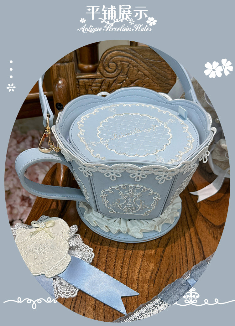 【受注予約~7/8】Antique Porcelain バッグ【花与珍珠匣】