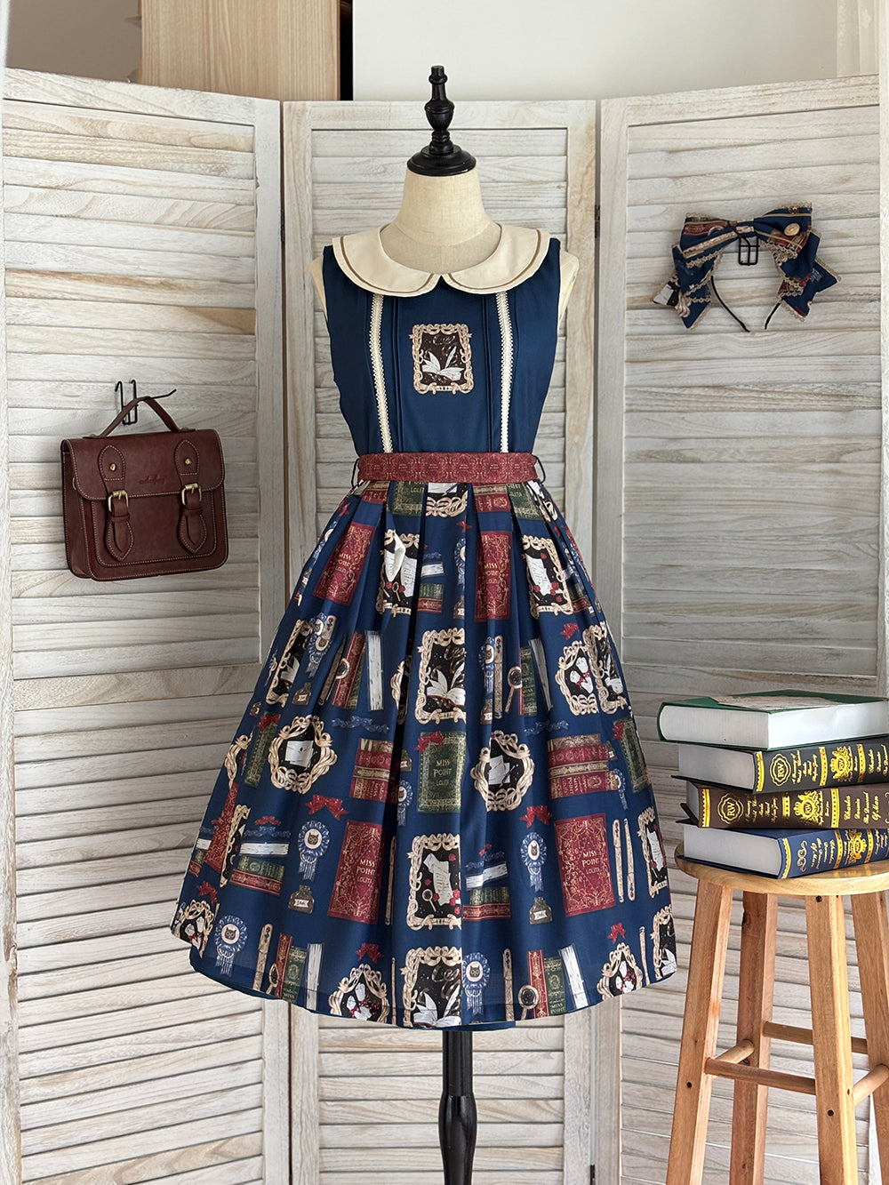 【受注予約~10/22】Wheat Book ジャンパースカート【Miss Cube】