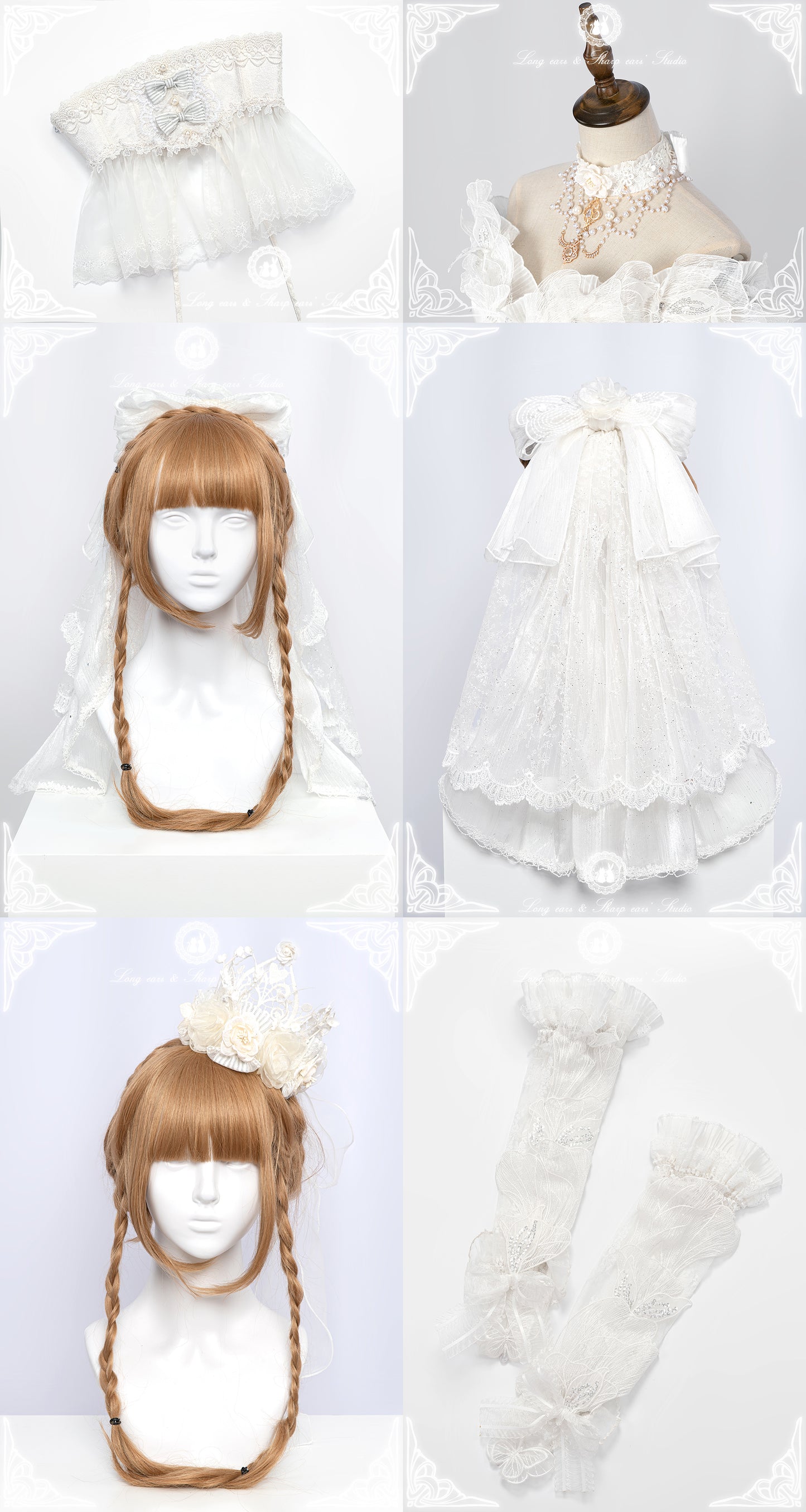 【受注予約~3/6】妖精王国-Flower Wedding- フルセット【Long ears and Sharp ears】