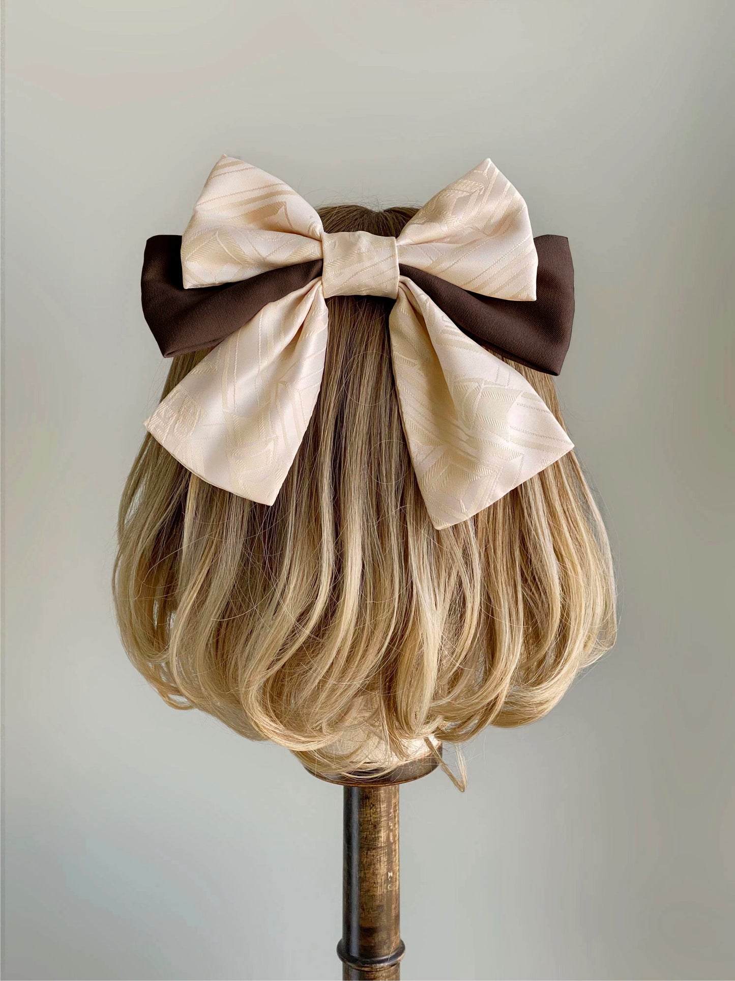 [Pre-orders until March 12th] Chooocolate Ribbon Barrette, Ribbon Pin, Brooch [PINK UP]