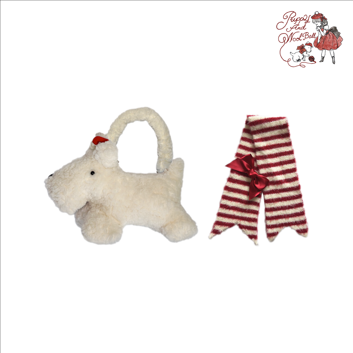 【受注予約~10/30】Puppy and WoolBall アクセサリー【iris de nuit】