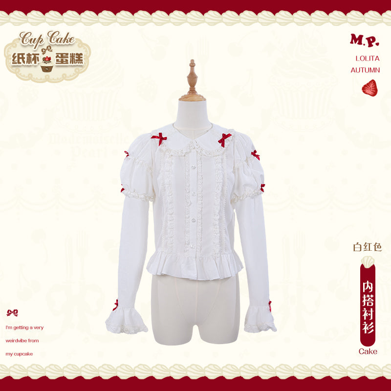 【受注予約~11/18】Strawberry Cake Illustration ブラウス【花与珍珠匣】