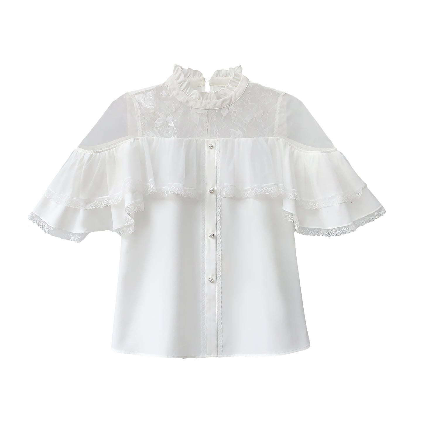 Whispers Forest トップス・スカート(ホワイト)【胡桃木JK】