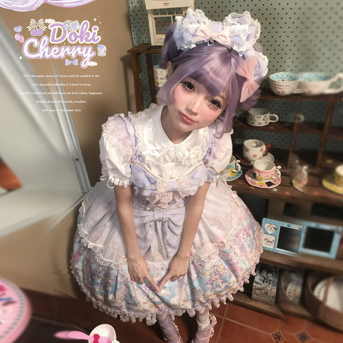 【受注予約~10/29】Paradise Carnival ワンピース・カチューシャセット【Doki Cherry】