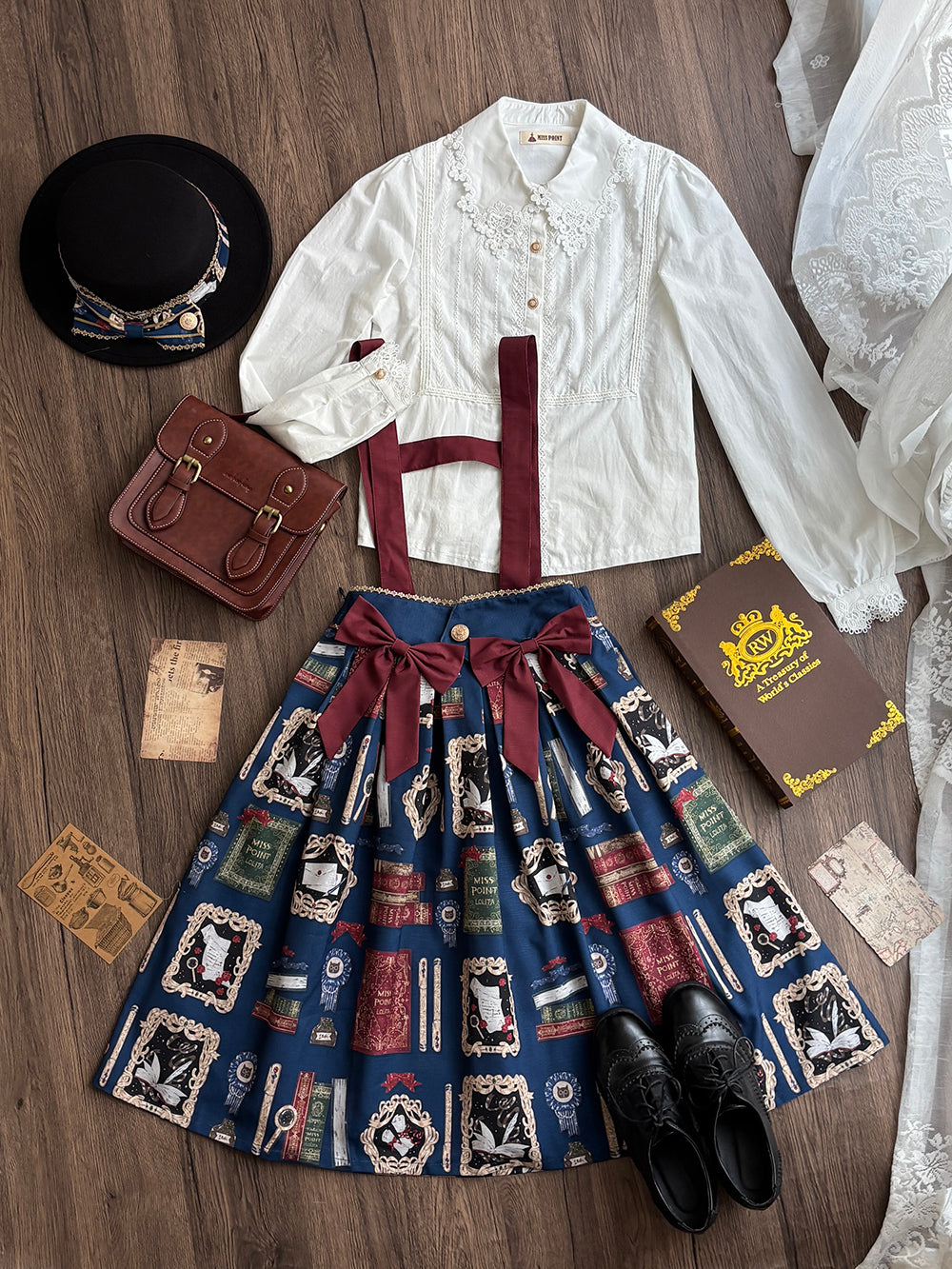 【受注予約~10/22】Wheat Book サロペット【Miss Cube】