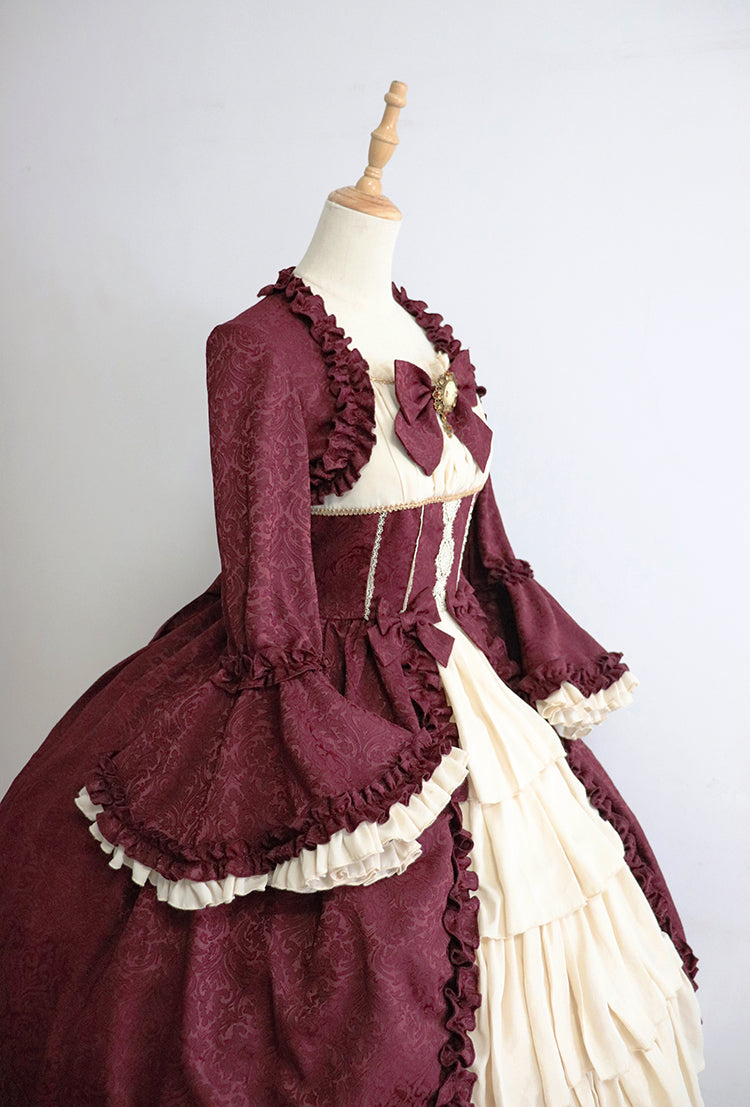 【受注予約~8/31】Victorian Doll ワンピース(ブラック×ホワイト)【Henrietta】