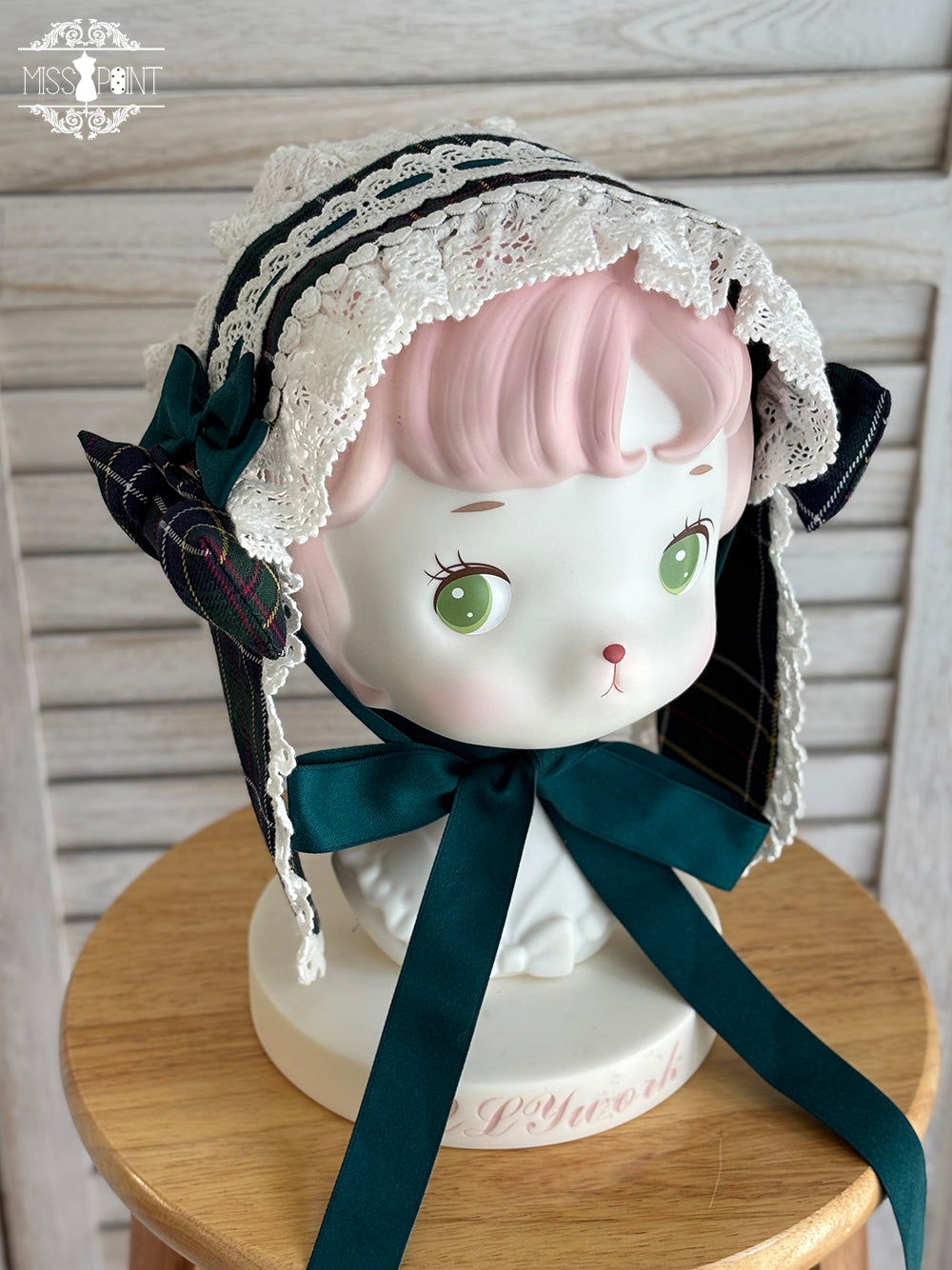 【受注予約~10/16】Ancient Petal Cake ケープ・アクセサリー(チェックver.）【Miss Point】