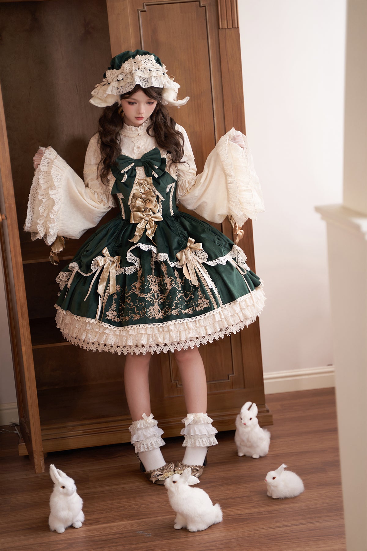 【受注予約~8/27】Candle Doll ジャンパースカート・フルセット【Bramble Rose】