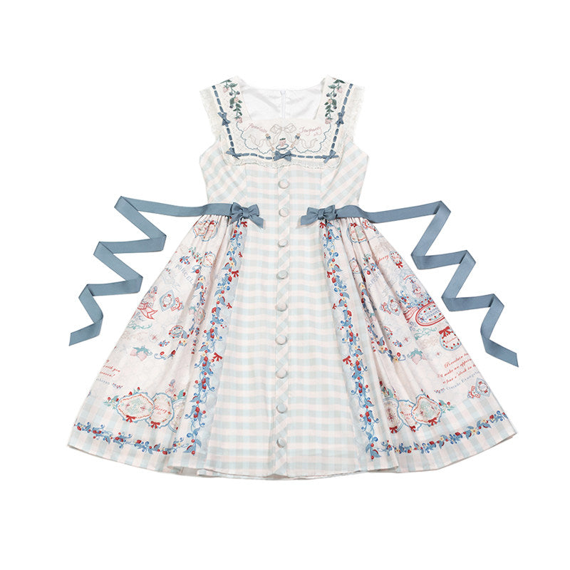 【受注予約~3/5】PorcelainTeaparty ジャンパースカート【CEL】