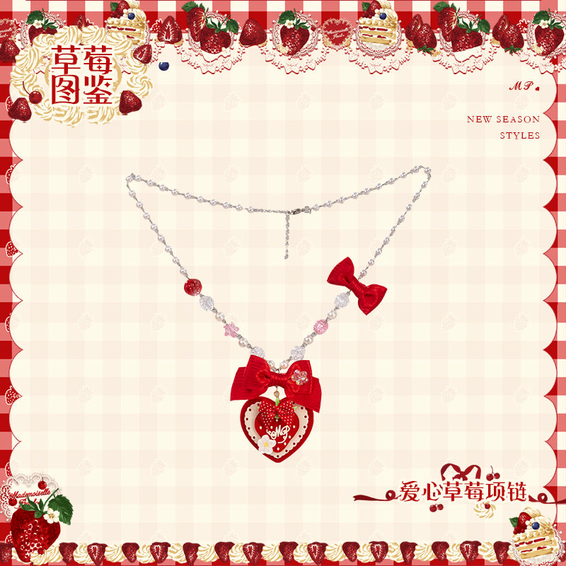 【受注予約~11/18】Strawberry Cake Illustration アクセサリー【花与珍珠匣】